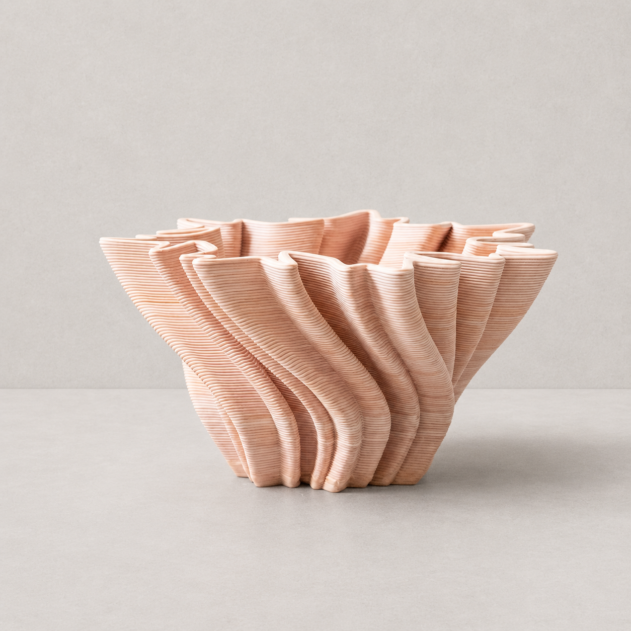 Mila Pleated Ceramic Vase