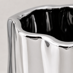 Elara Silver Ceramic Vase