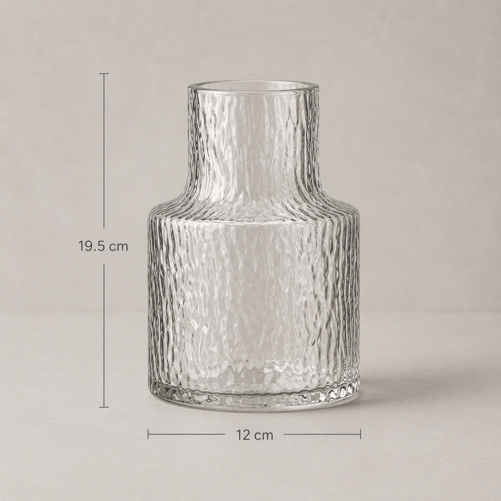 Nora Textured Glass Vase