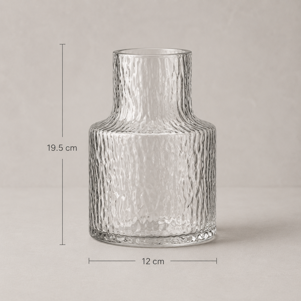 Nora Textured Glass Vase