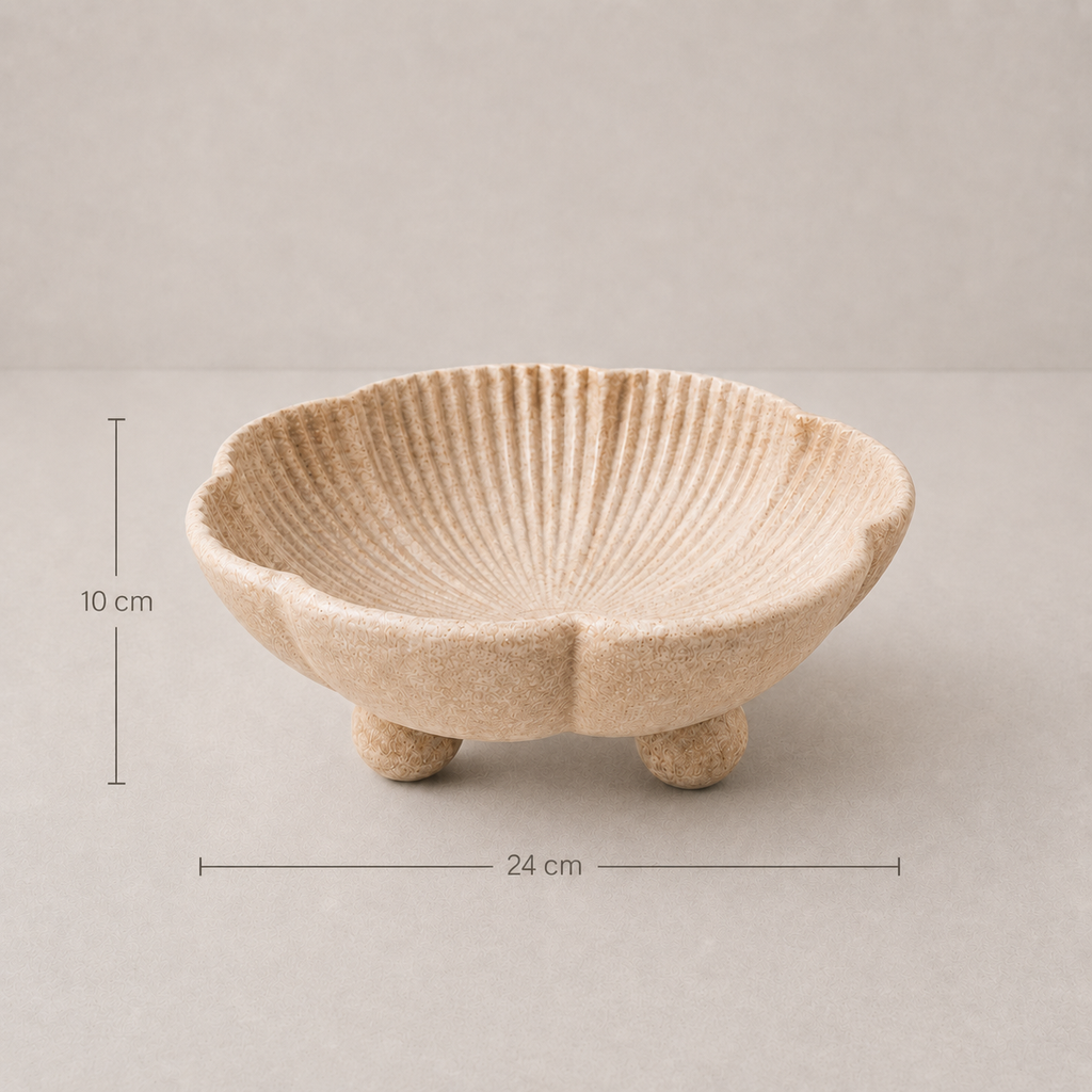 Siena Scalloped Pedestal Bowl