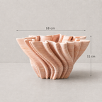 Mila Pleated Ceramic Vase