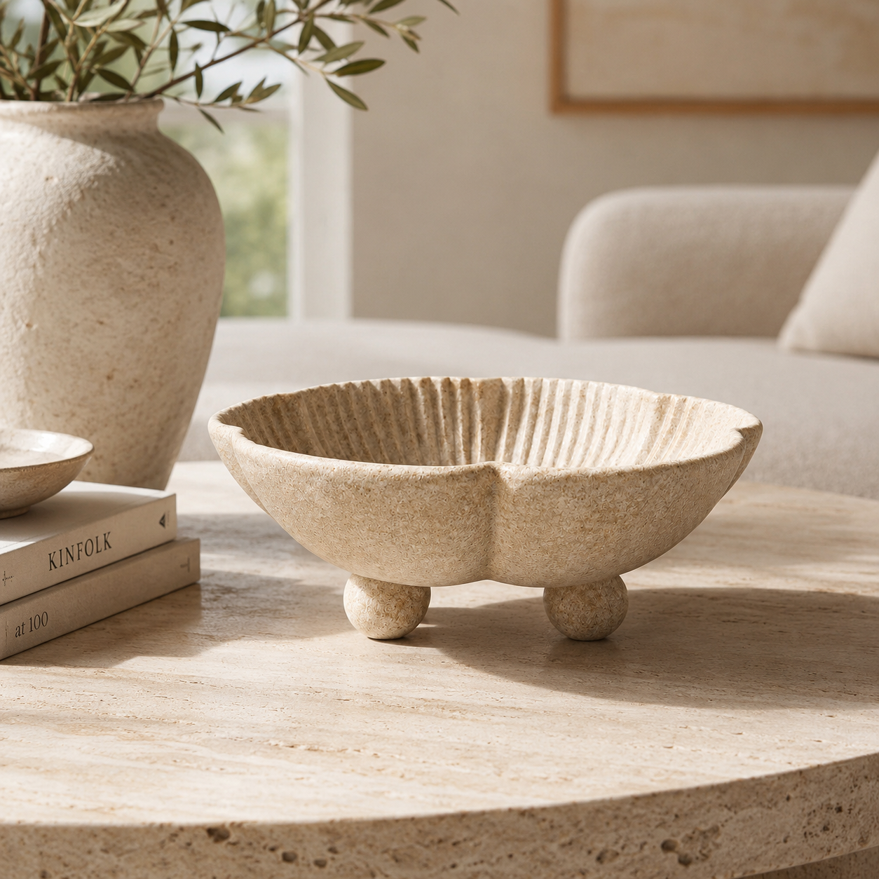 Siena Scalloped Pedestal Bowl