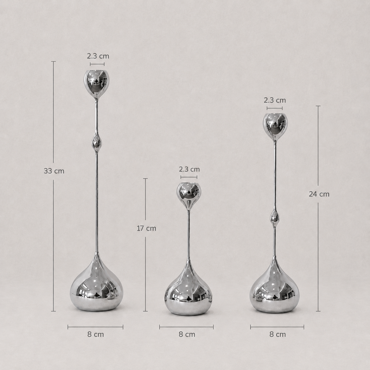 Selene Candle Holders – Set of 3