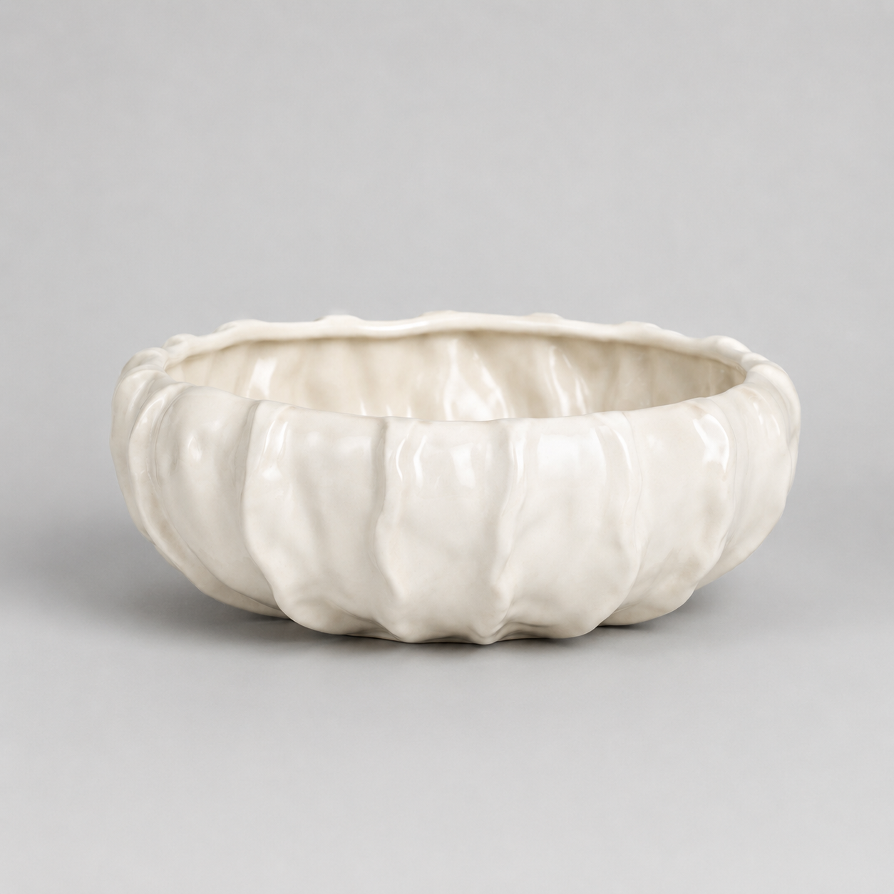 Cala Pleated Ceramic Bowl