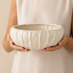 Cala Pleated Ceramic Bowl
