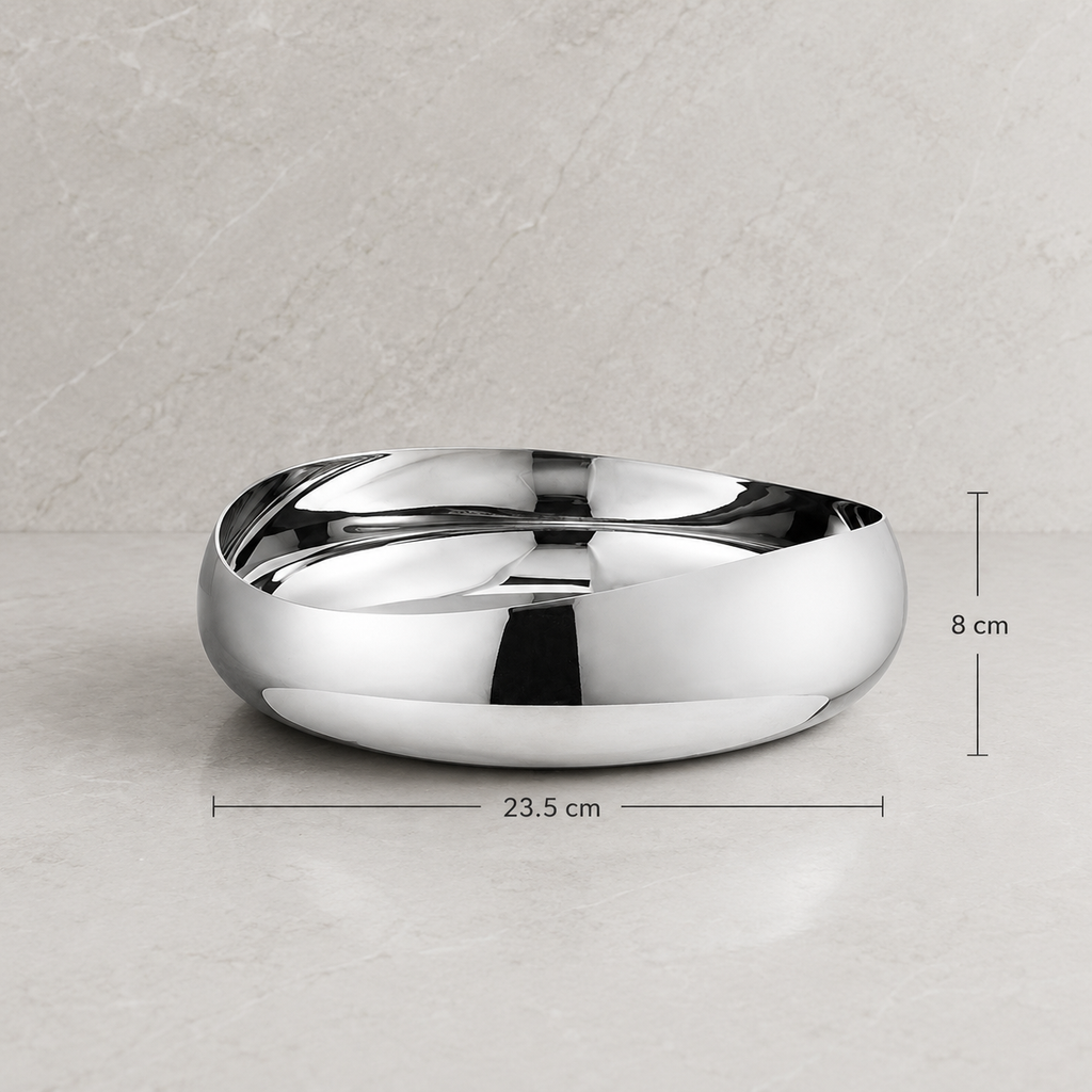 Mira Oval Stainless Steel Tray